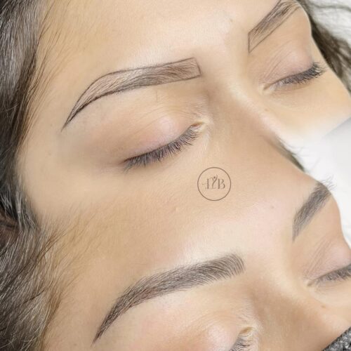 Le résultat avant et après d'avoir fait le Microblading chez Love Your Beauty